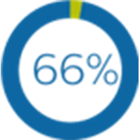 gr&aacute;fico del 66 por ciento